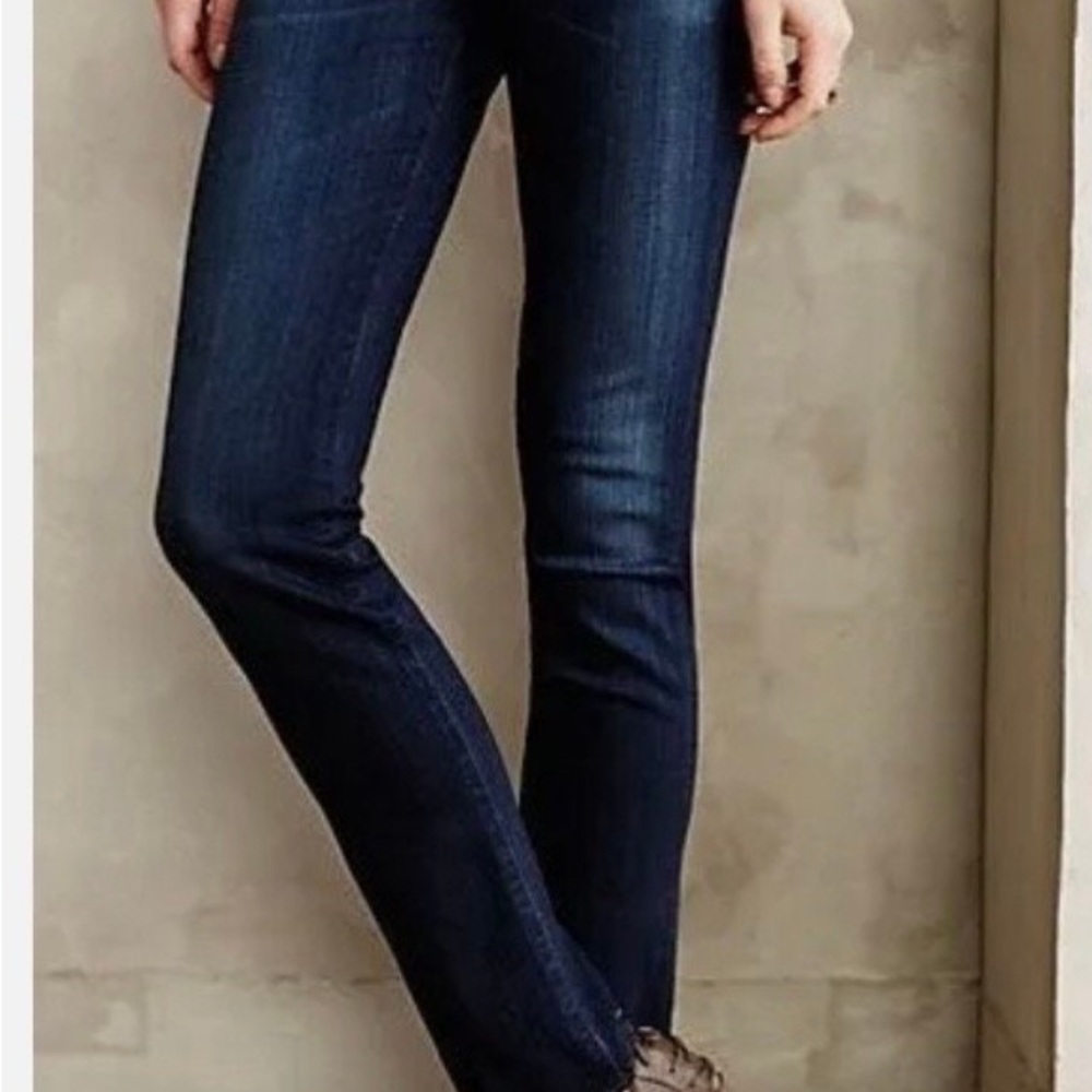 AG The Stevie Slim Straight Dark Blue Jean size 25R